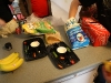 This table was rife with snacks mere momets before this photo was taken.